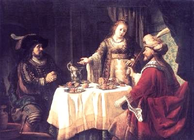 Victors - Banquet of Esther 1640s-06
