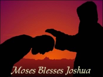 Moses Blesses Joshua