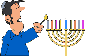 Lighting the Chanuka Candles