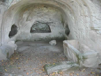 Intricate design on sarcophagus 