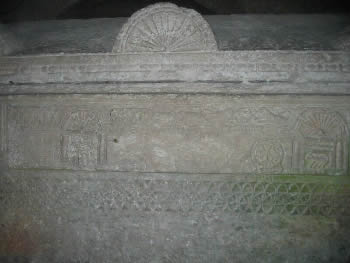 Intricate Design on Sarcophagus